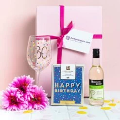 30th Birthday Wine And Chocolates Hamper