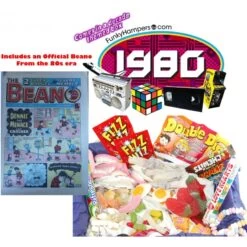 80s Sweets Box With A Beano Comic