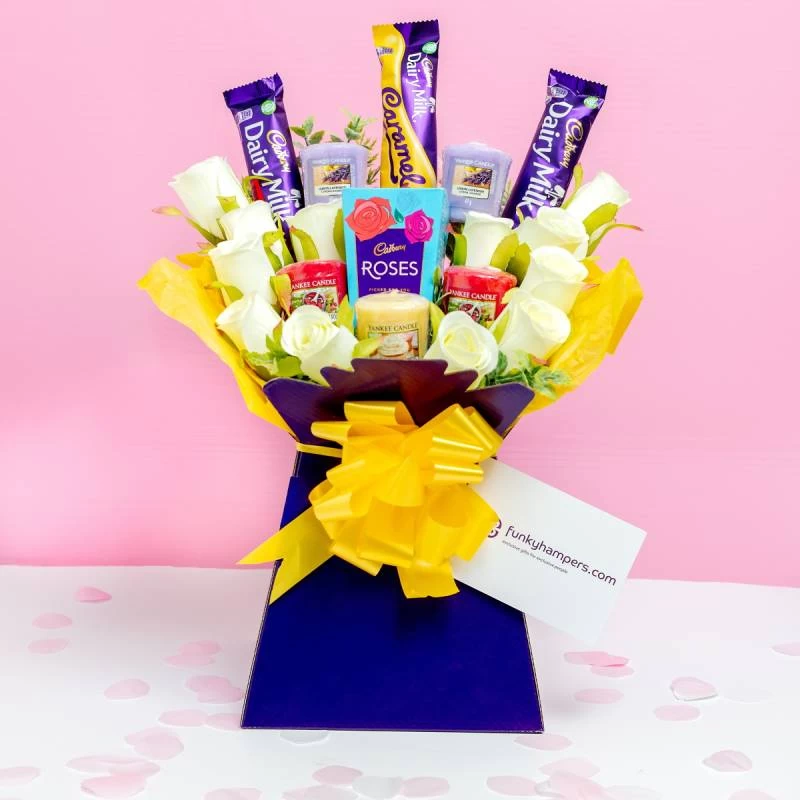 Yankee Candle And Cadbury Chocolate Bouquet