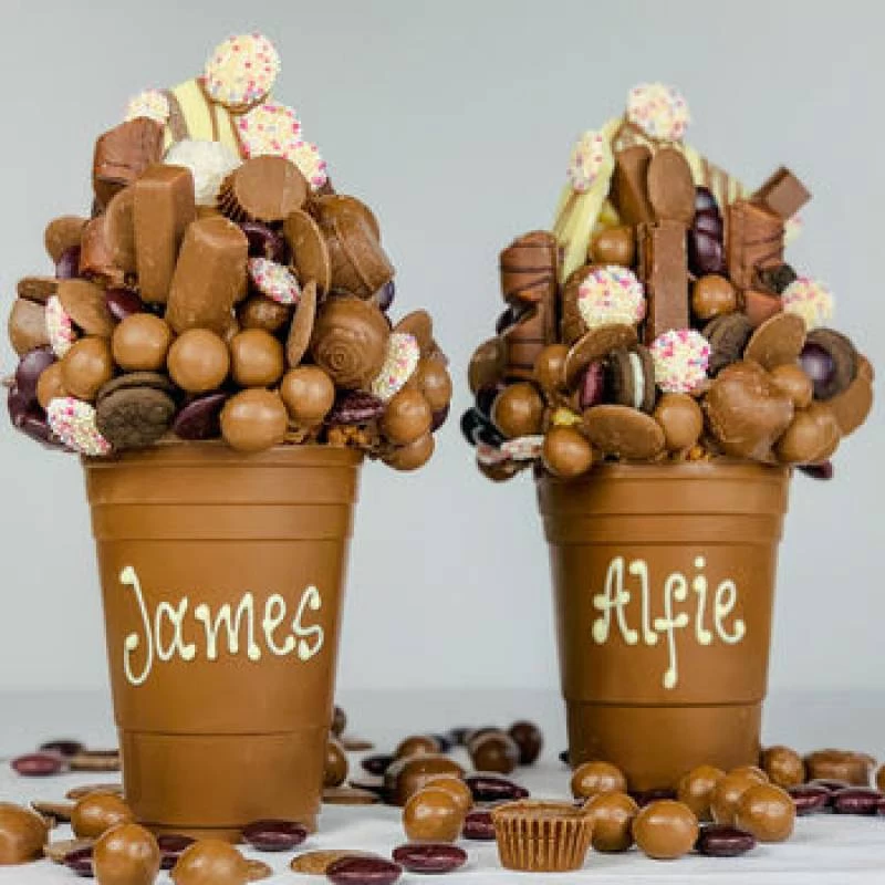 Personalised 1KG Belgian Chocolate Smash Cup - Image 2