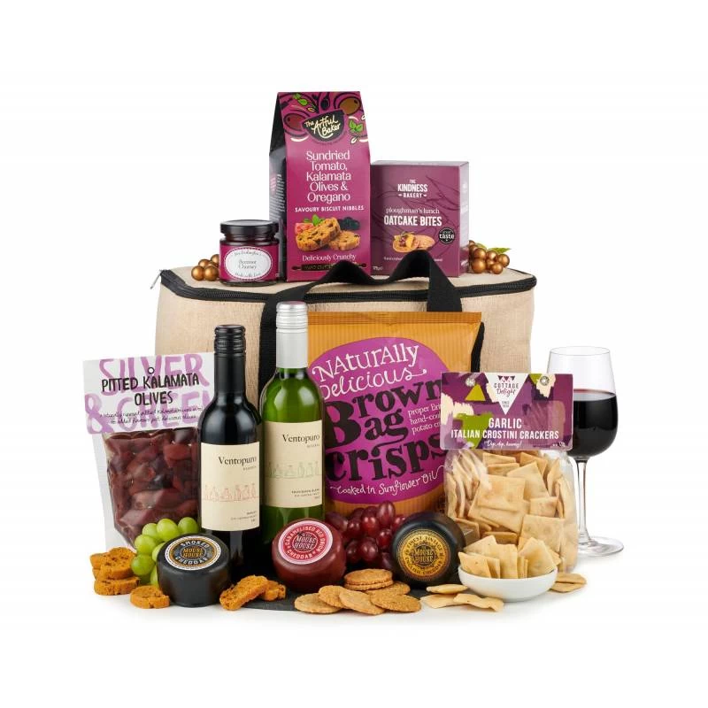The Cheese, Wine And Nibbles Hamper