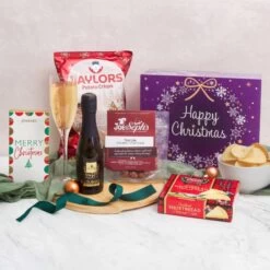 Happy Christmas Food And Drink Hamper