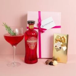 Luxury Pink Gin And Belgian Chocolates