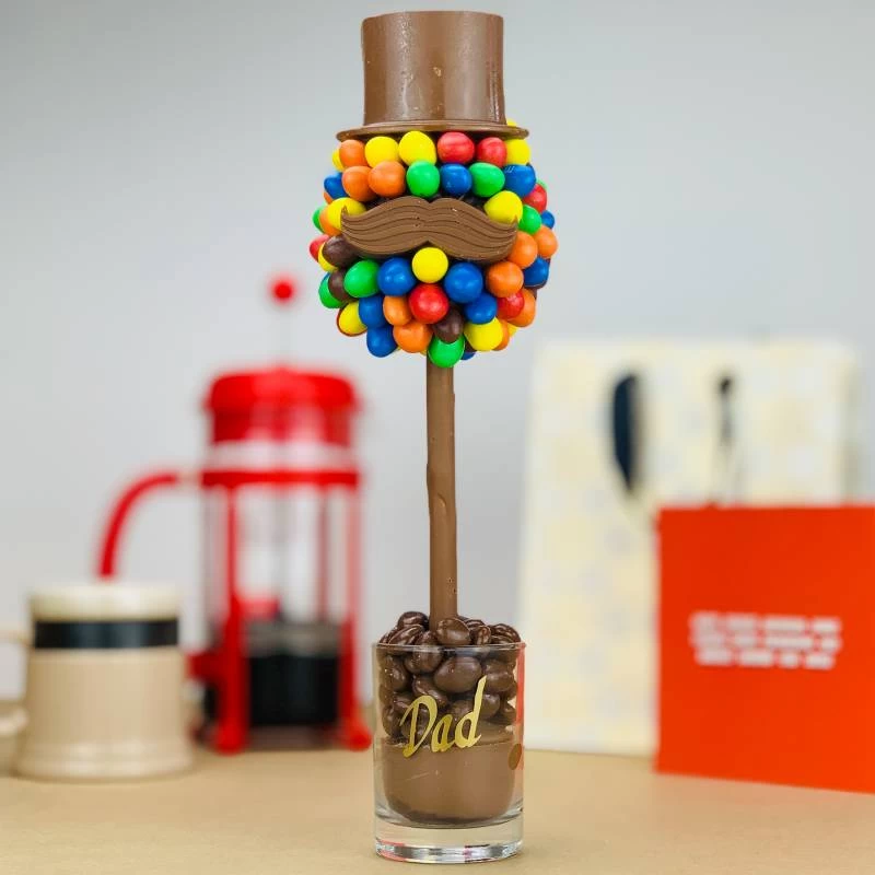 M & M Hat And Moustache Chocolate Tree