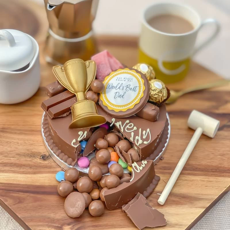 Mini World’s Best Dad Smash Cake - Image 2