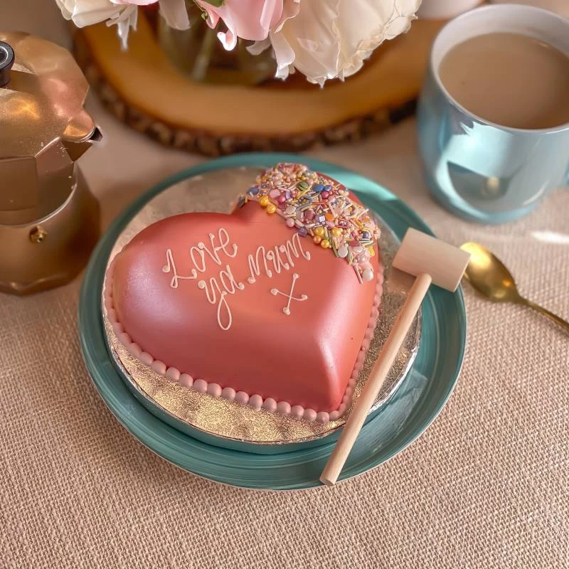 Pink Lustre Smash Heart - Image 2