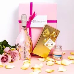 Pink Prosecco, Yankee Candle And Belgian Chocolates Hamper