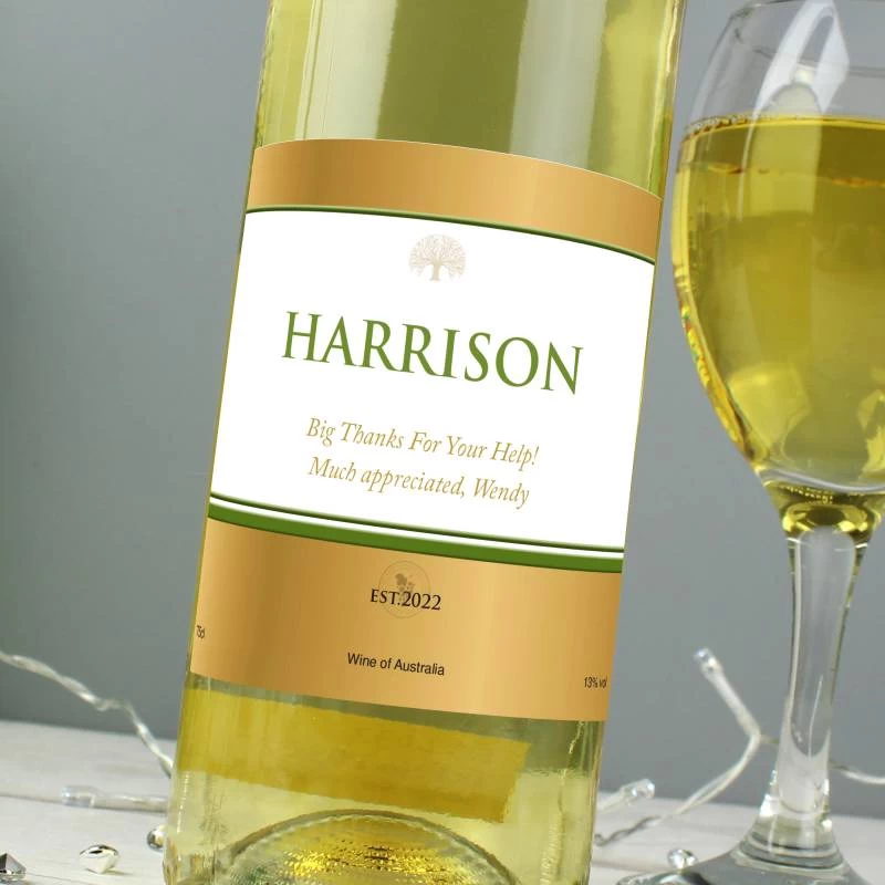 Personalised Gold Label White Wine - Image 2