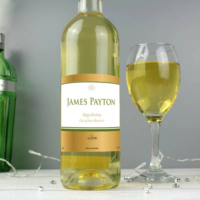 Personalised Gold Label White Wine - Image 3
