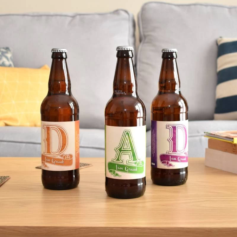 Personalised Dad Pack Of 3 Beer - Image 3