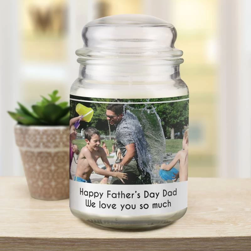 Personalised Photo Upload Scented Jar Candle - Image 2