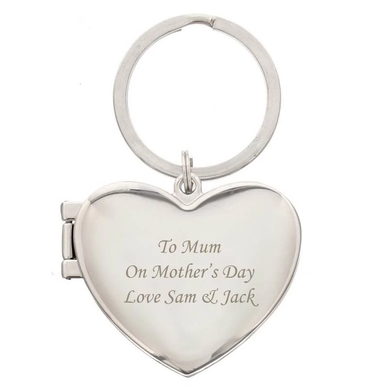 Personalised Heart Photoframe Keyring - Image 3