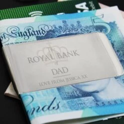 Personalised 'Royal Bank Of...' Money Clip