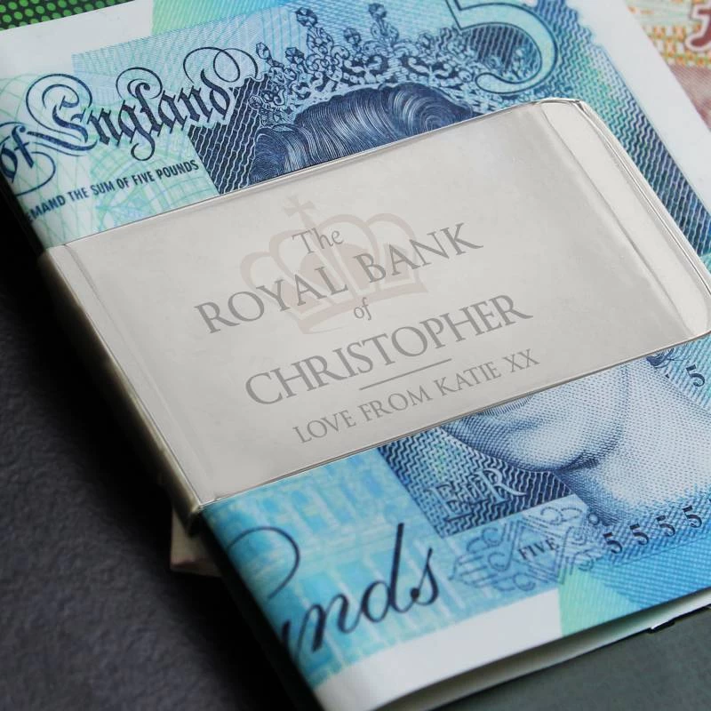 Personalised 'Royal Bank Of...' Money Clip - Image 2