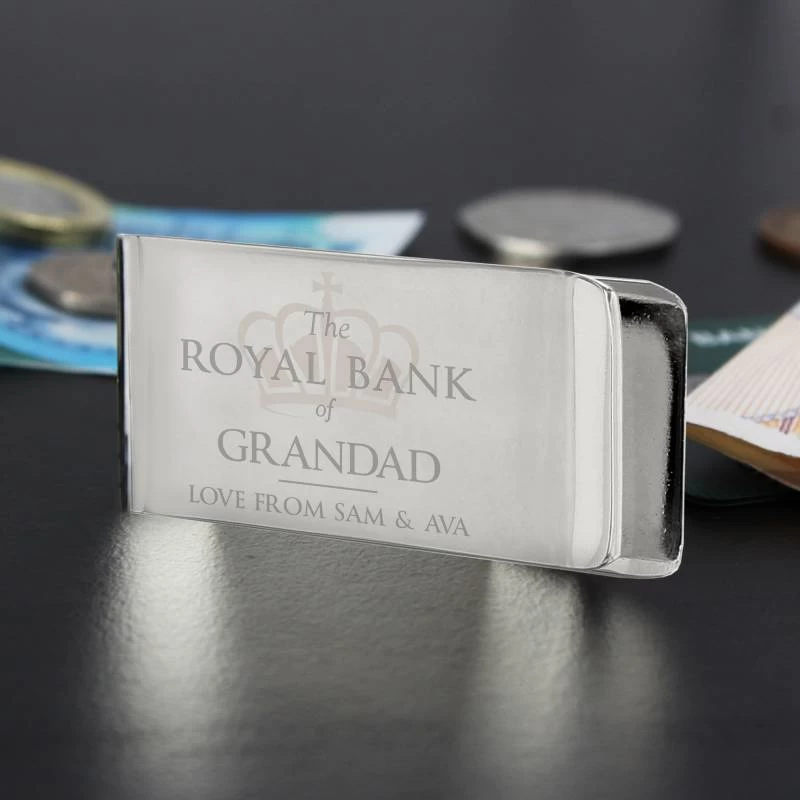 Personalised 'Royal Bank Of...' Money Clip - Image 3