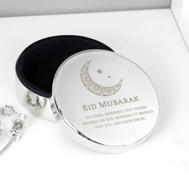 Personalised Eid Round Trinket Box - Image 2