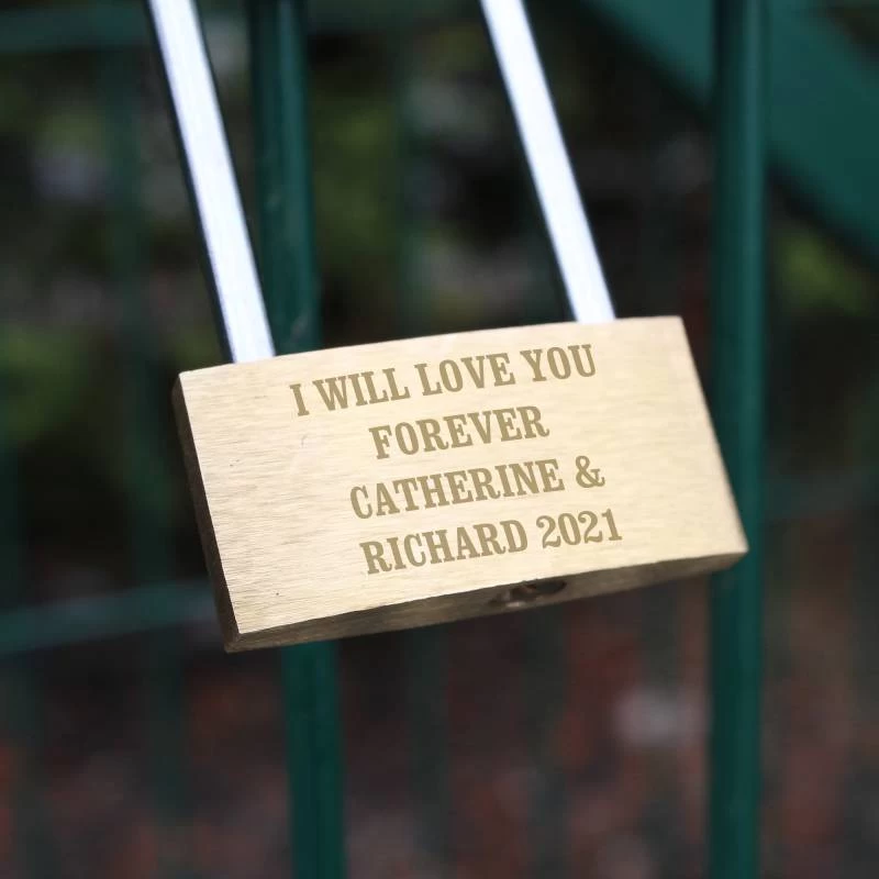 Personalised Any Message Padlock - Image 2