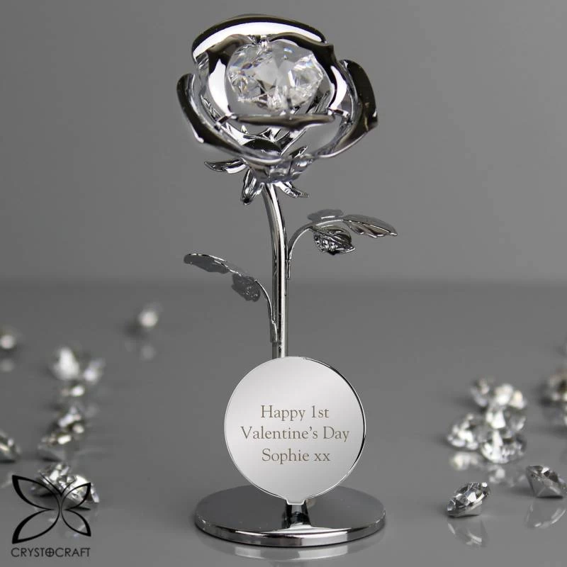 Personalised Crystocraft Rose Ornament - Image 3