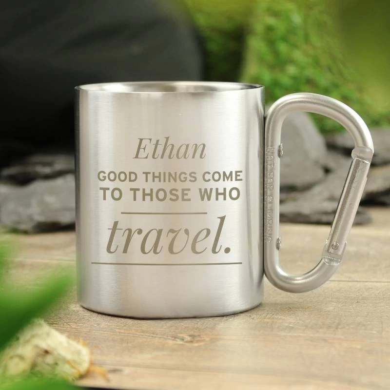 Personalised 'Any Message' Metal Mug - Image 2