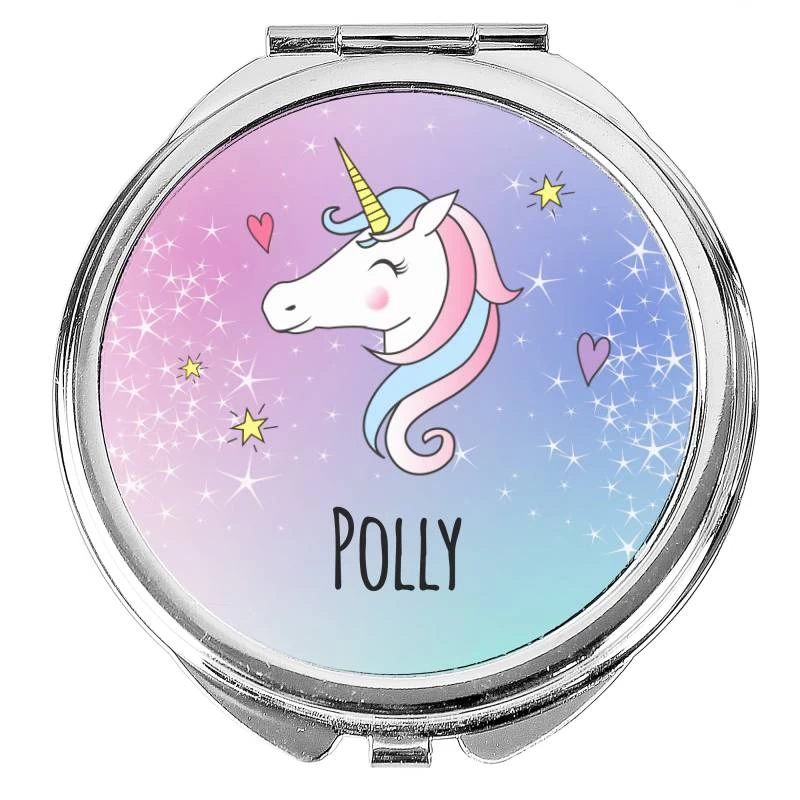 Personalised Unicorn Compact Mirror - Image 3
