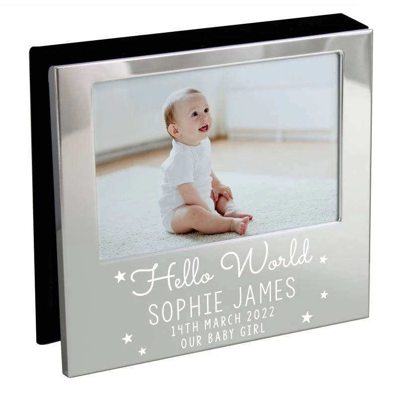 Personalised Hello World 6x4 Photo Frame Album - Image 2