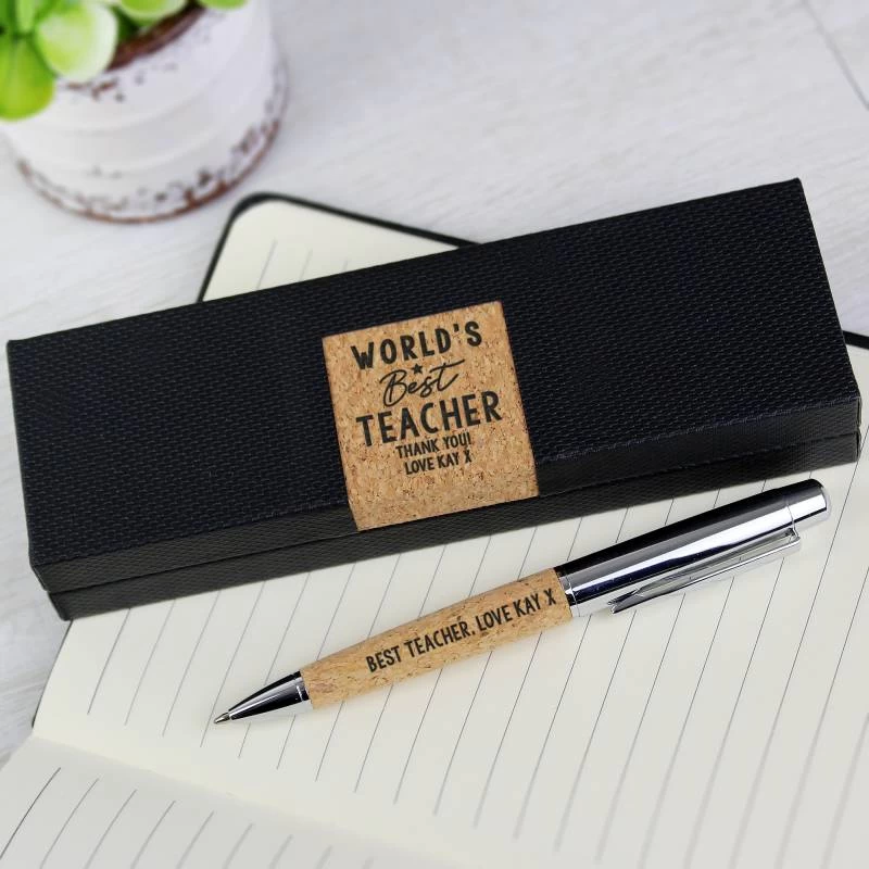 Personalised Worlds Best Cork Pen Set - Image 2