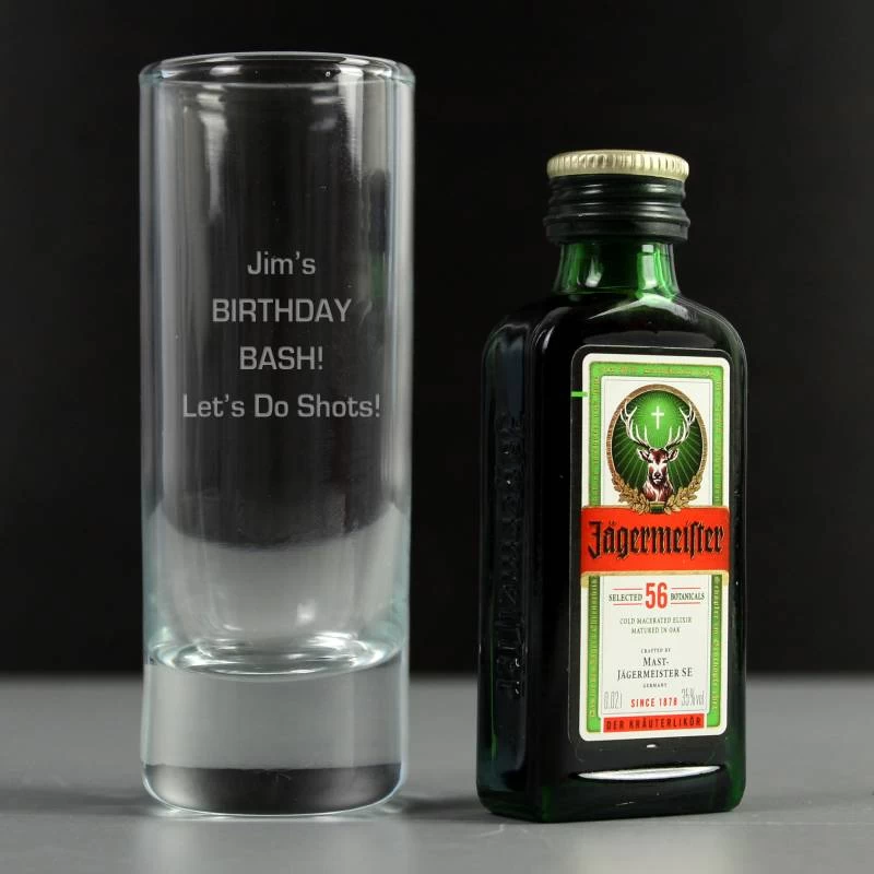 Shot Glass And Mini Jagermeister - Image 2