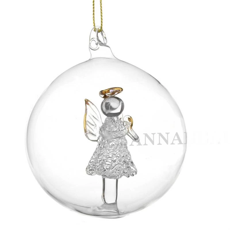 Personalised Angel Glass Bauble - Image 3
