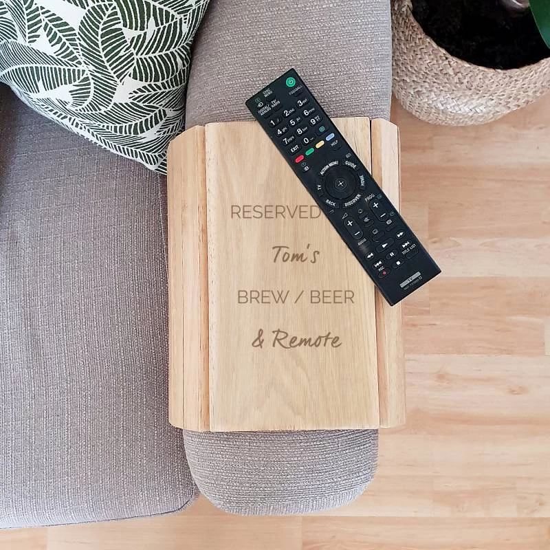 Personalised Free Text Wooden Sofa Tray - Image 3
