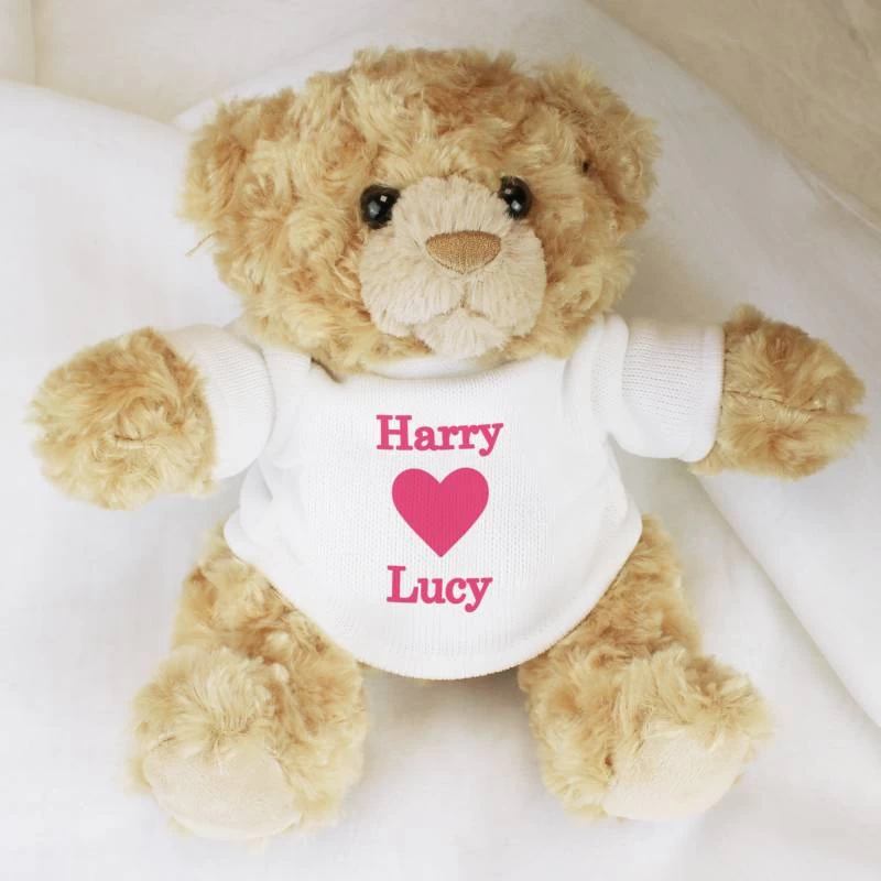 Personalised Love Heart Jumper Bear - Image 3