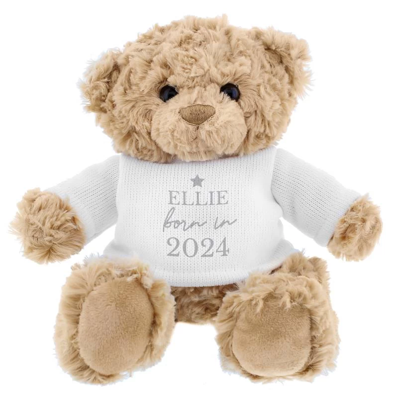 Personalised Born In Teddy Bear - Image 2