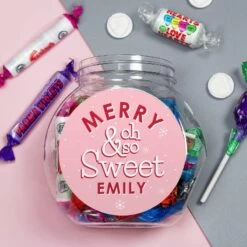 Personalised Merry & Oh So Sweet Jar