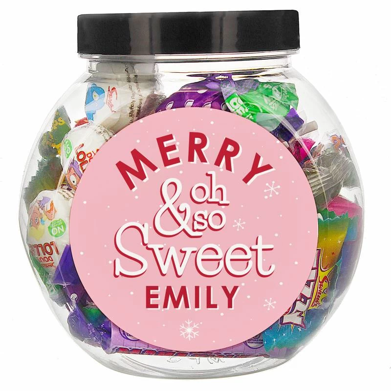 Personalised Merry & Oh So Sweet Jar - Image 2
