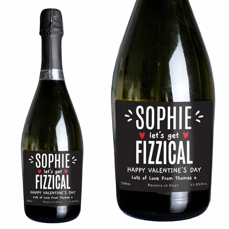 Personalised Let's Get FIZZICAL Prosecco - Image 2