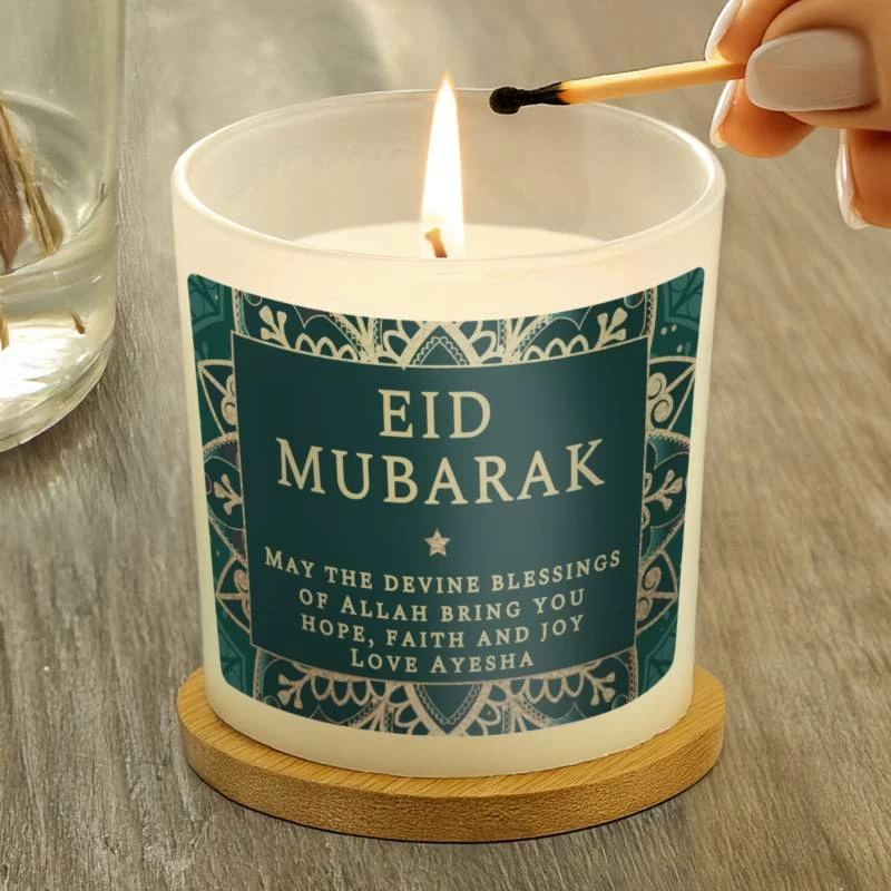 Personalised Eid Jar Candle - Image 3
