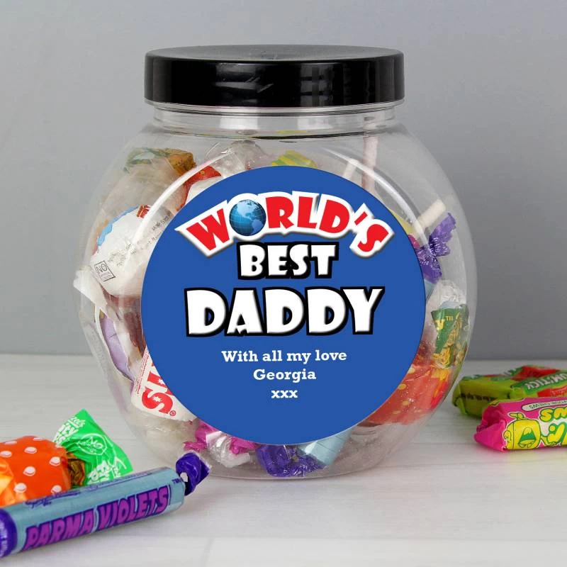 Personalised Fathers Day Sweet Jar