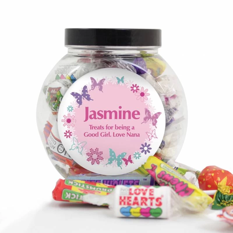 Personalised Butterfly Sweets Jar - Image 2