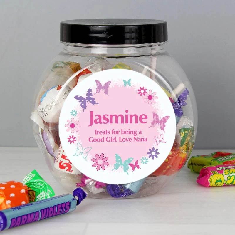 Personalised Butterfly Sweets Jar - Image 3