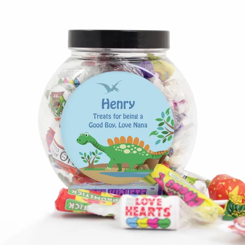 Personalised Dinosaur Sweets Jar - Image 2