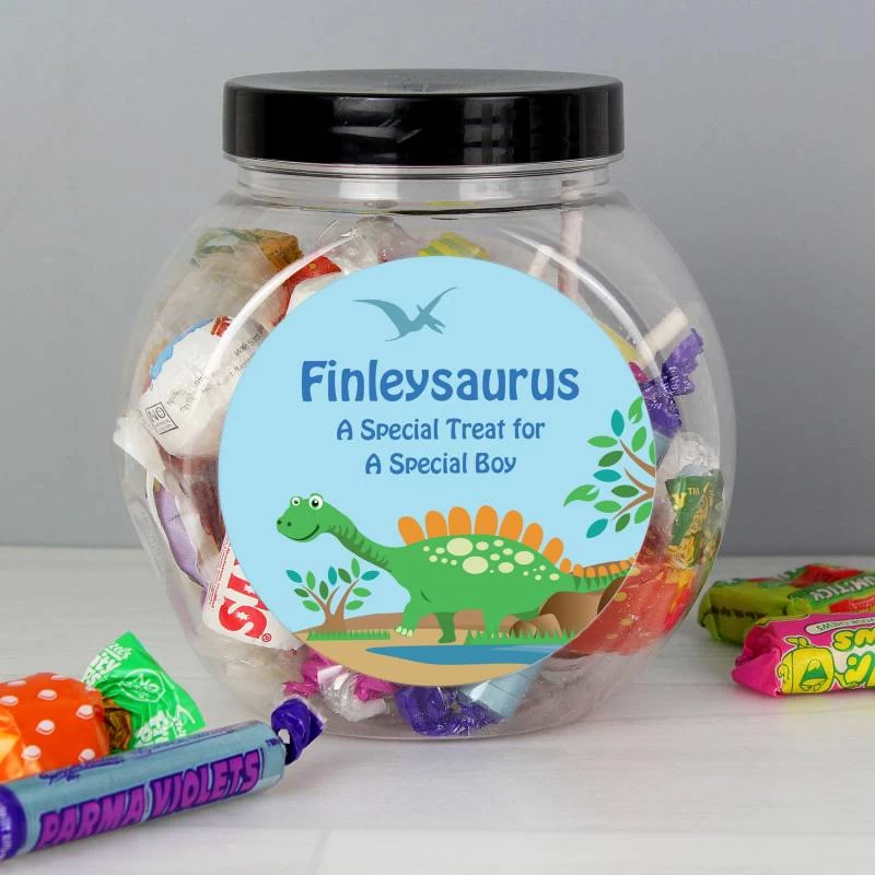 Personalised Dinosaur Sweets Jar - Image 3