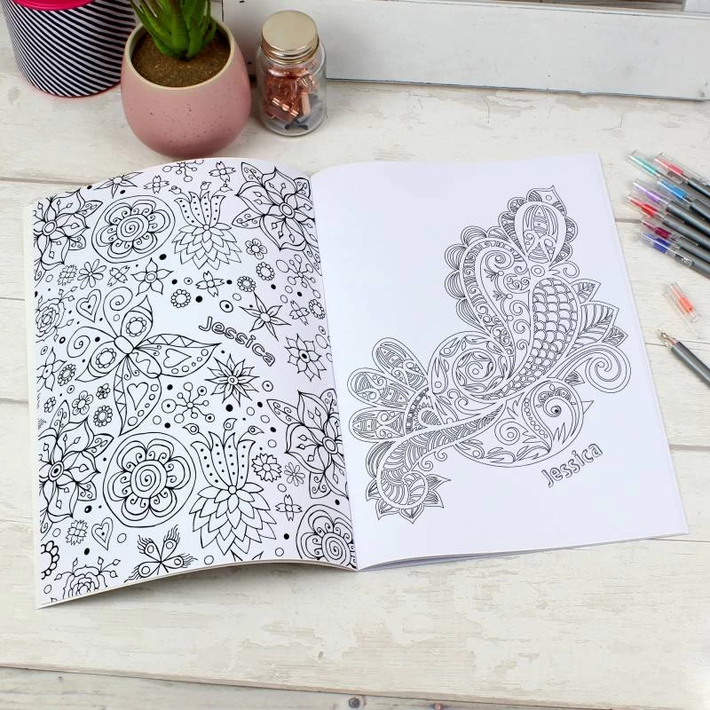 Personalised Botanical Colouring Book - Image 2