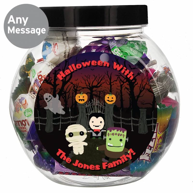 Personalised Halloween Sweet Jar - Image 2