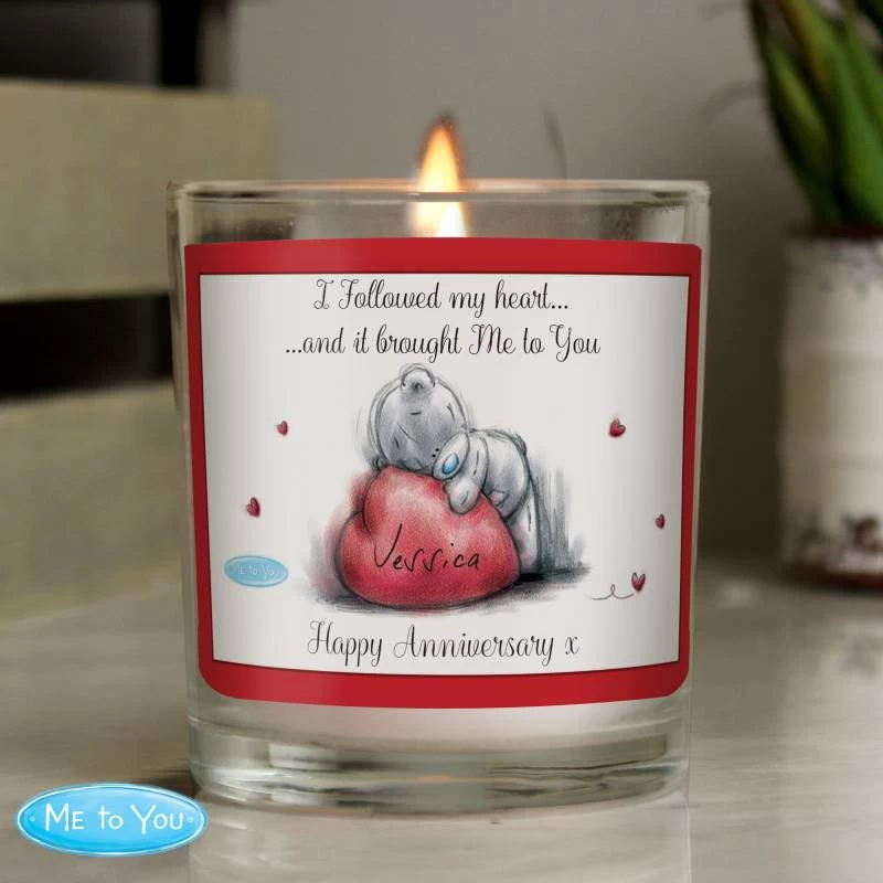 Personalised Me To You Heart Scented Jar Candle - Image 2