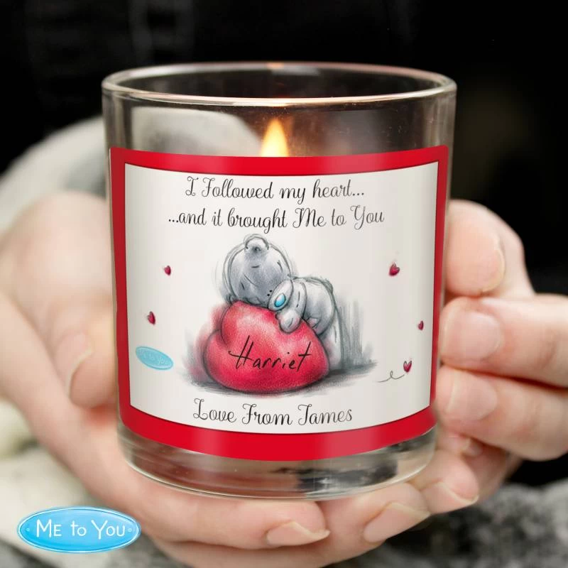 Personalised Me To You Heart Scented Jar Candle - Image 3