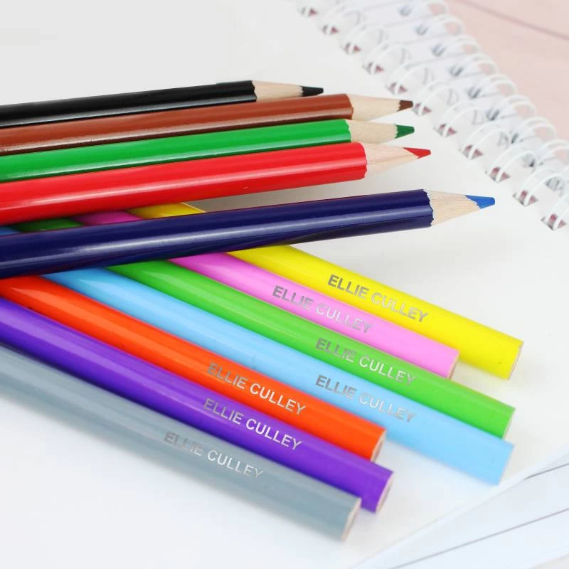 Personalised Pack Of 12 Colouring Pencils - Image 3