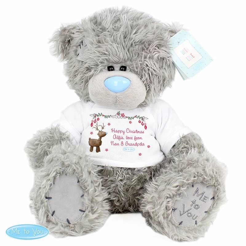 Personalised Me To You Bear With Reindeer T-Shirt - Image 2