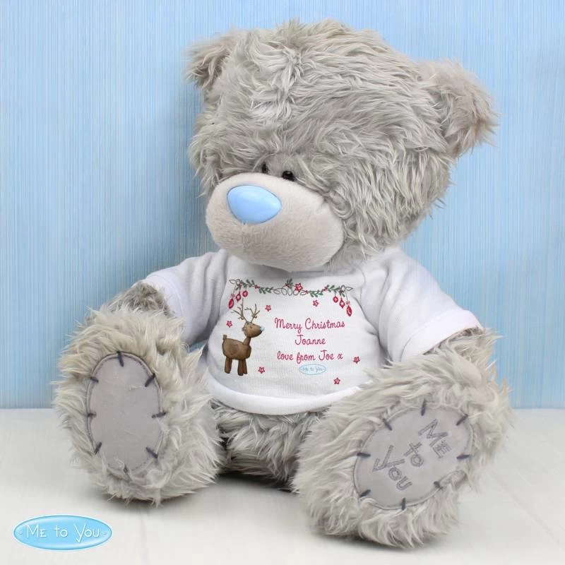 Personalised Me To You Bear With Reindeer T-Shirt - Image 3