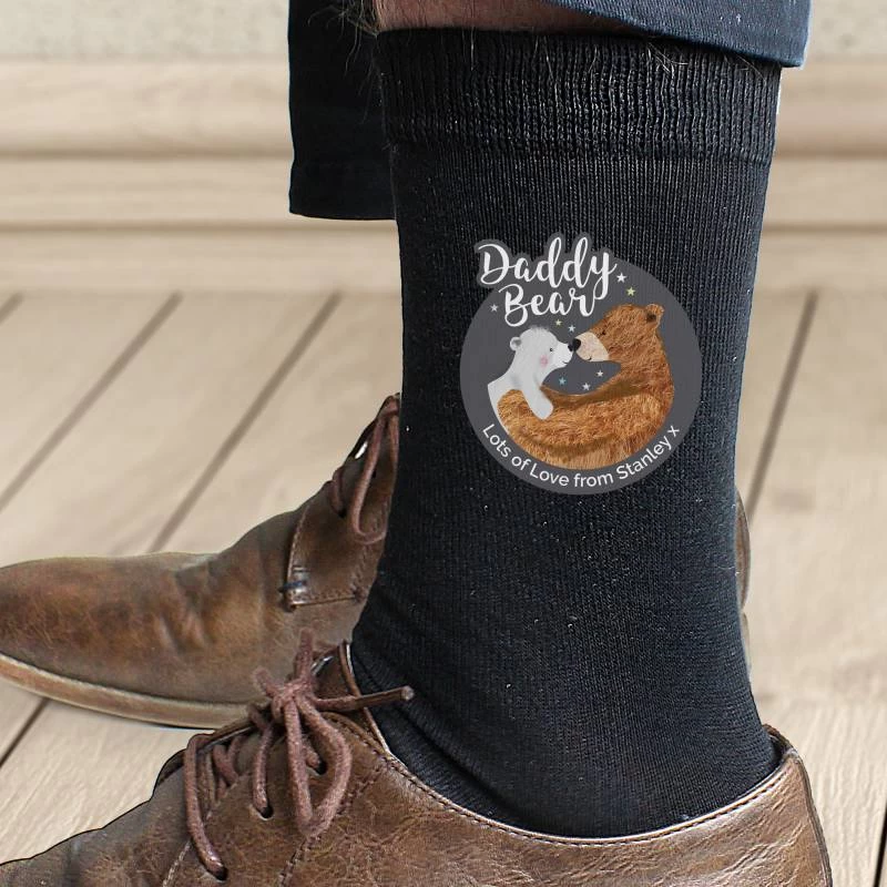 Personalised Daddy Bear Men's Socks - Image 3