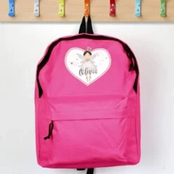 Personalised Fairy Princess Pink Backpack
