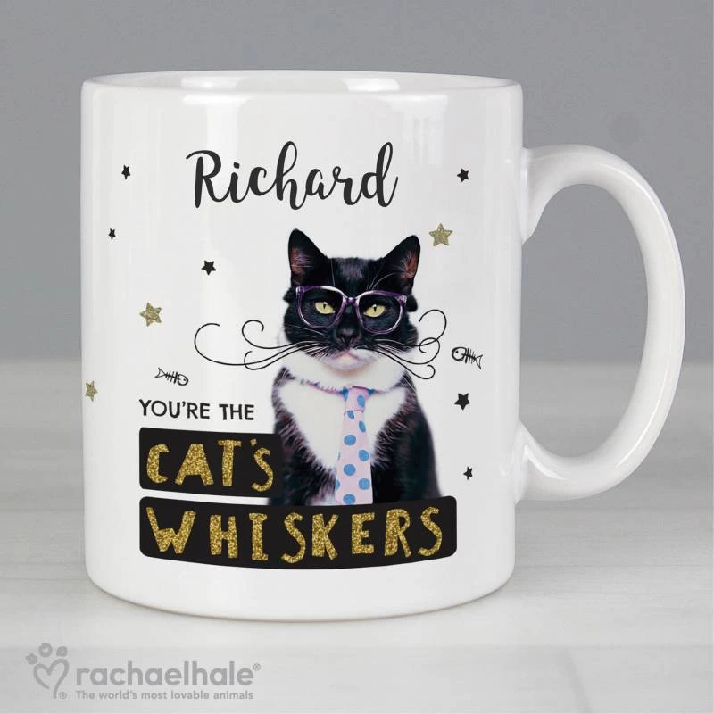 Personalised Rachael Hale 'You're The Cat's Whiskers' Mug - Image 3